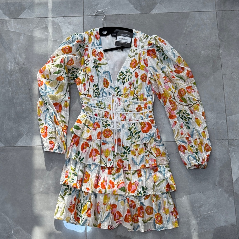 Jessie Zhao Flower Land Cotton Voile Dress